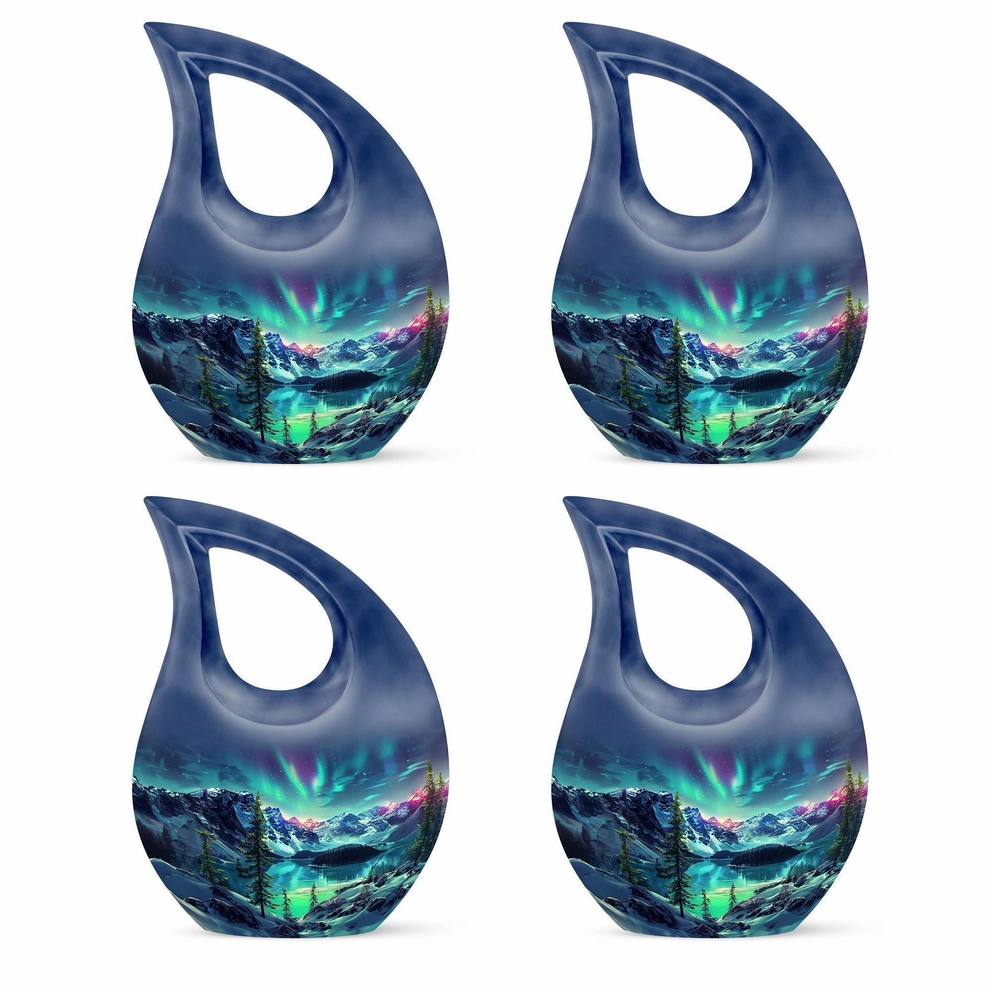 Aurora Borealis Urn: Large and Durable Memorial Urn