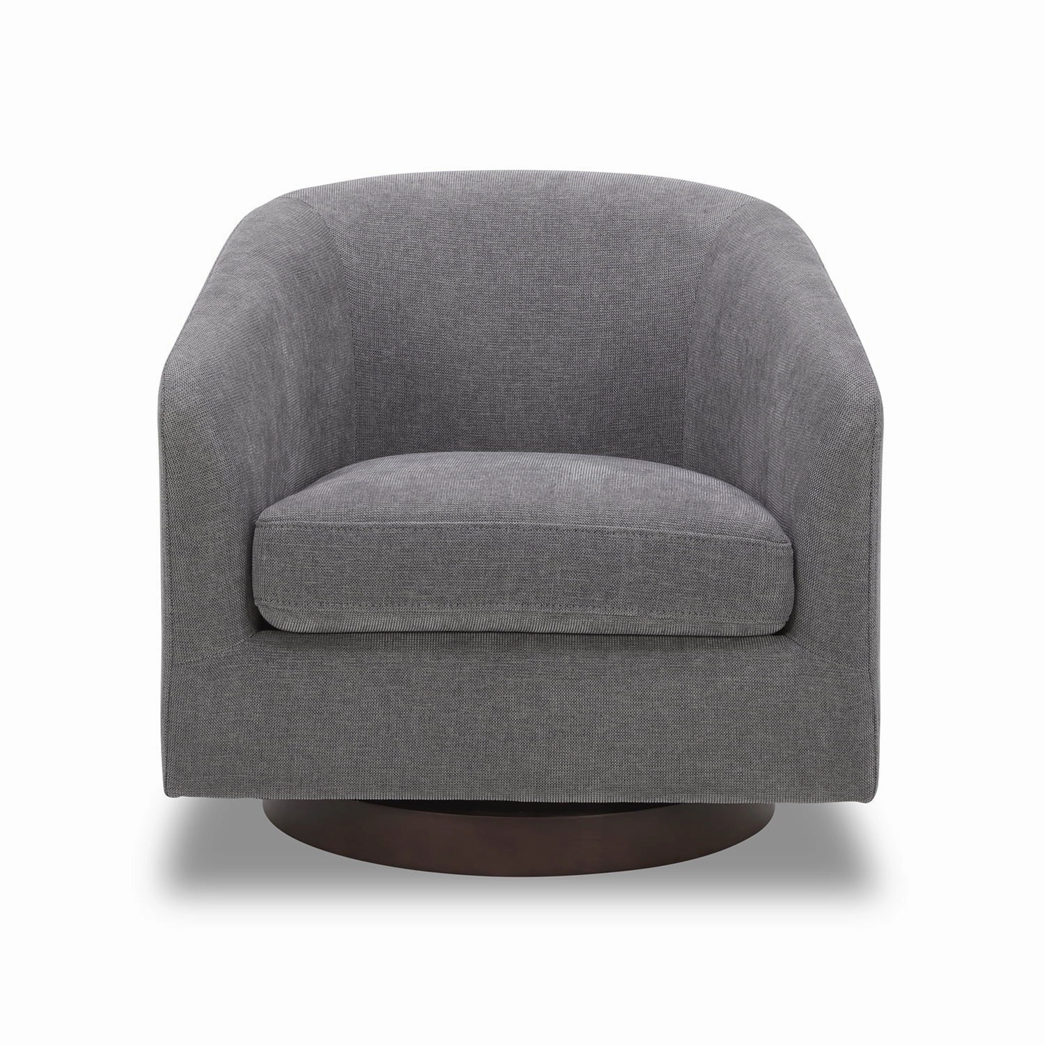 Better Homes & Gardens KF.A1079-PEW Bradford Wooden Base Modern Swivel Chair, Gray
