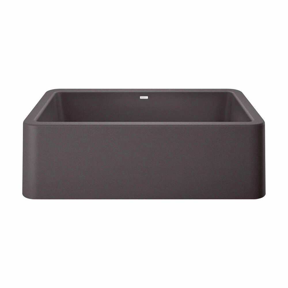 Blanco 401985 Ikon Farmhouse Single Basin Composite Kitchen Sink, Cinder, 33"