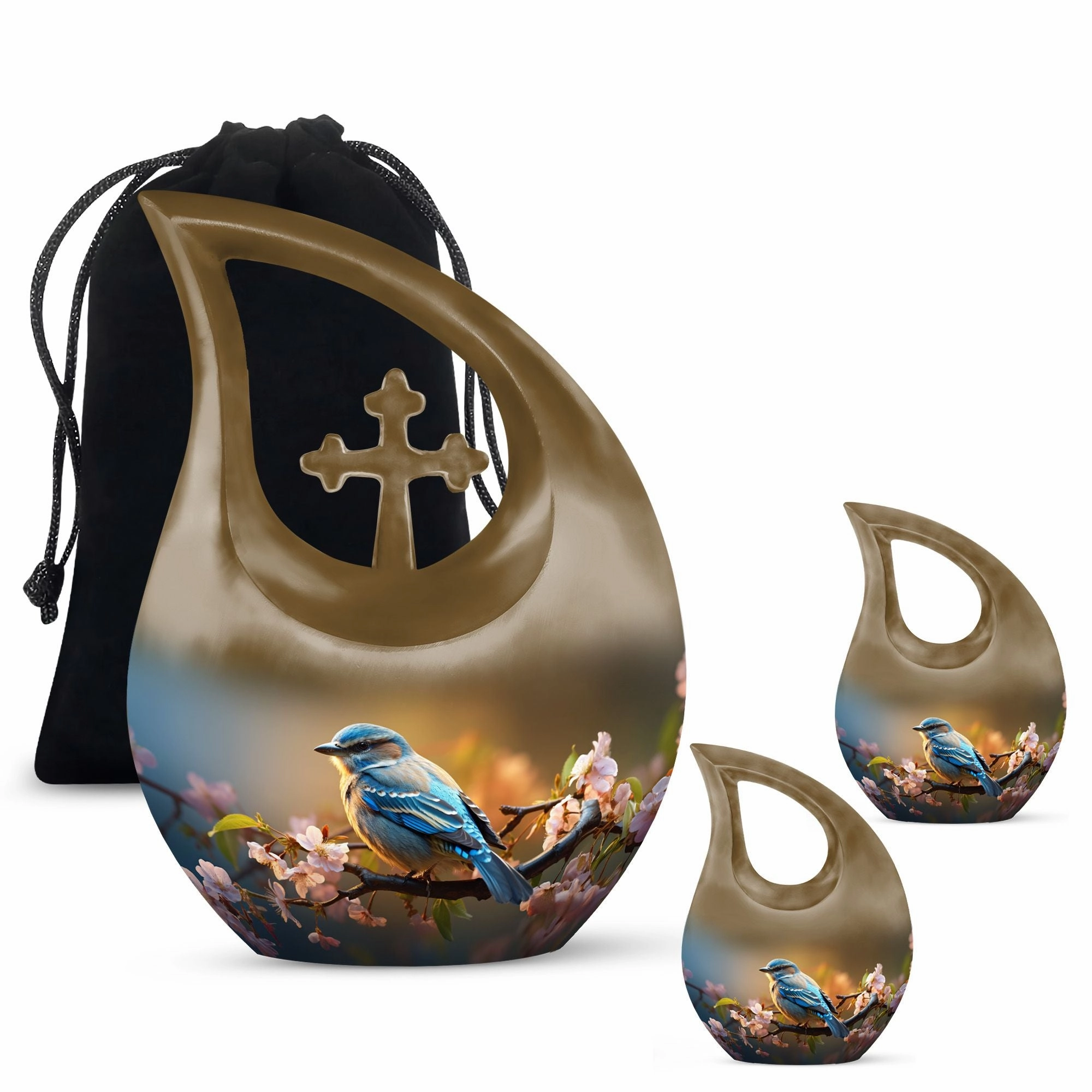 Blossom Avian Urn: A Large Memorial Urn For Ashes