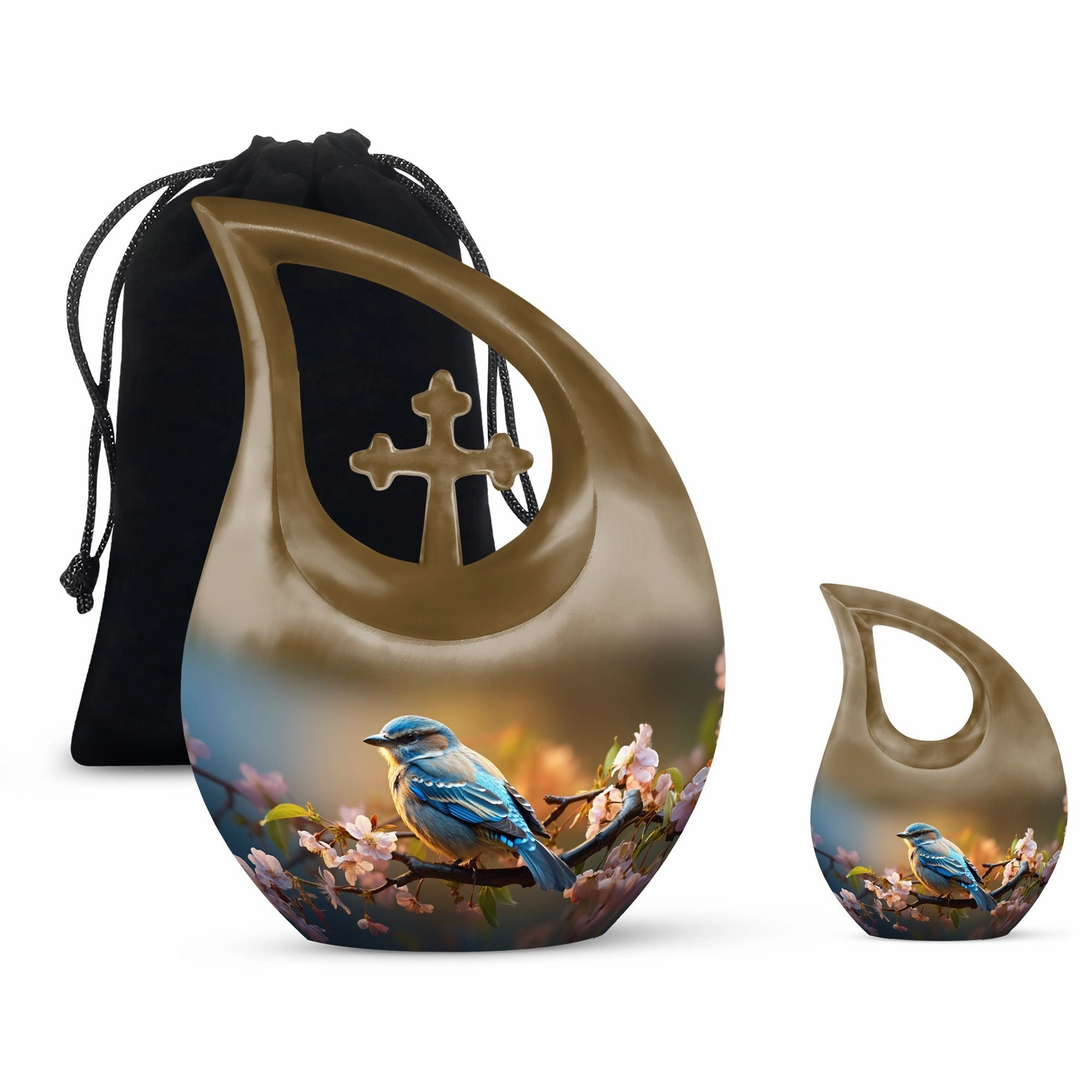 Blossom Avian Urn: A Large Memorial Urn For Ashes