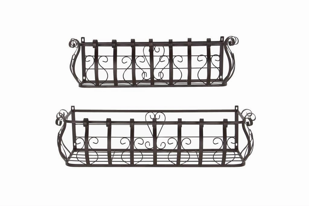 BROWN IRON FARMHOUSE PLANTSTAND