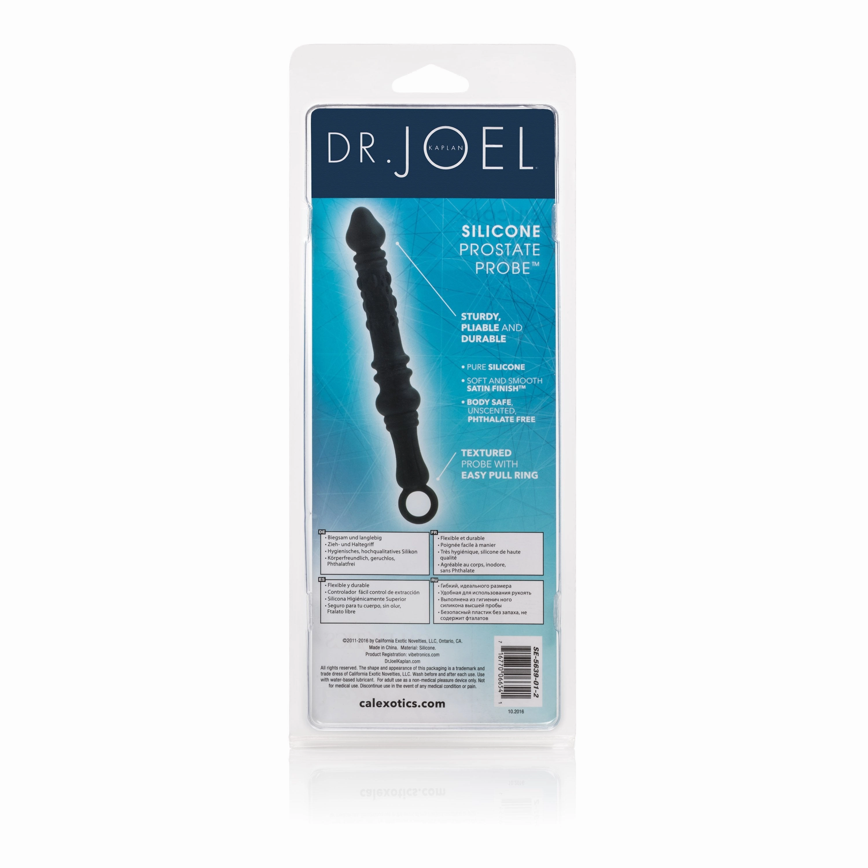 California Exotics - Dr Joel Kaplan Silicone Prostate Probe Massager (Black)