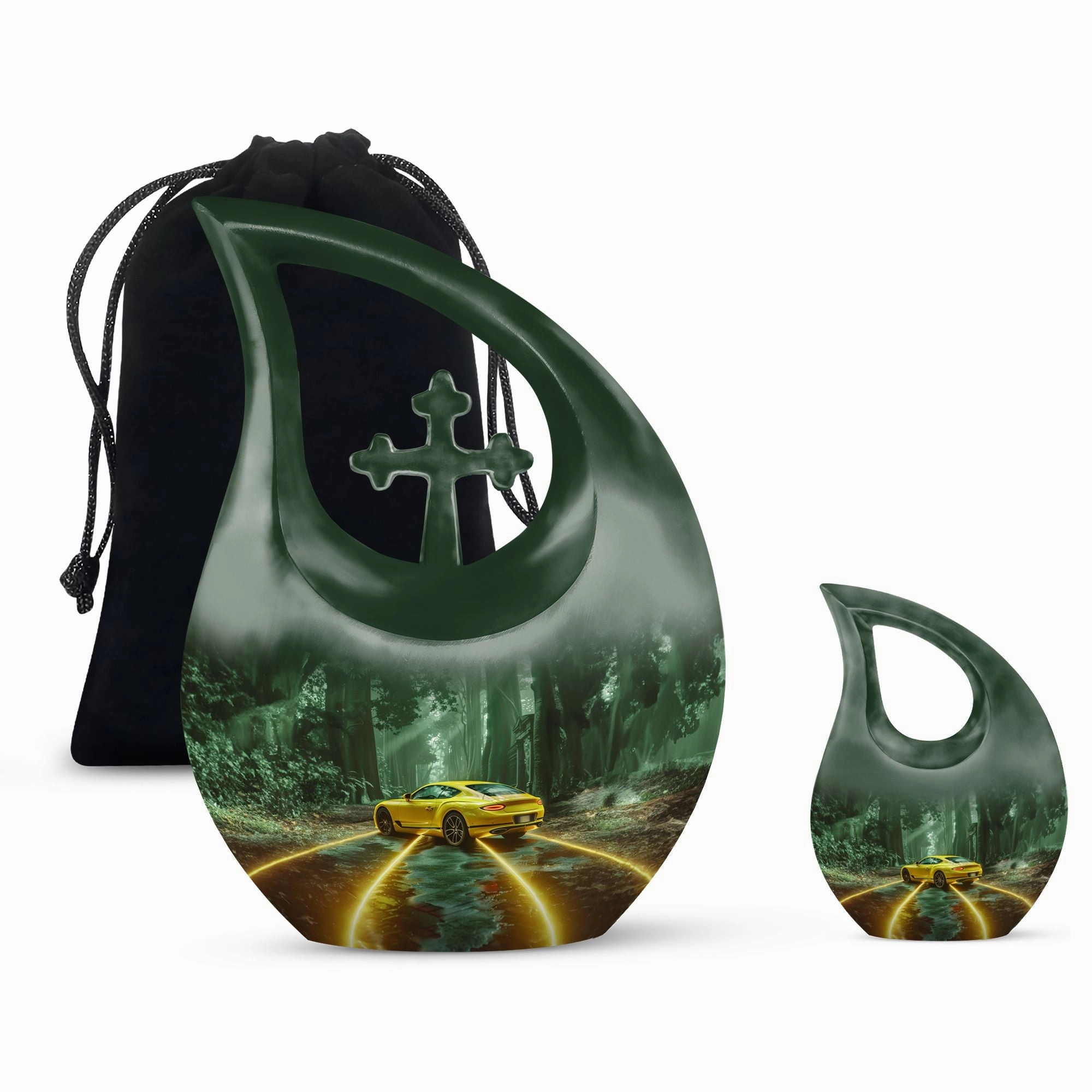 Car Memory Urn: Small Cremation Urn For Human Ashes
