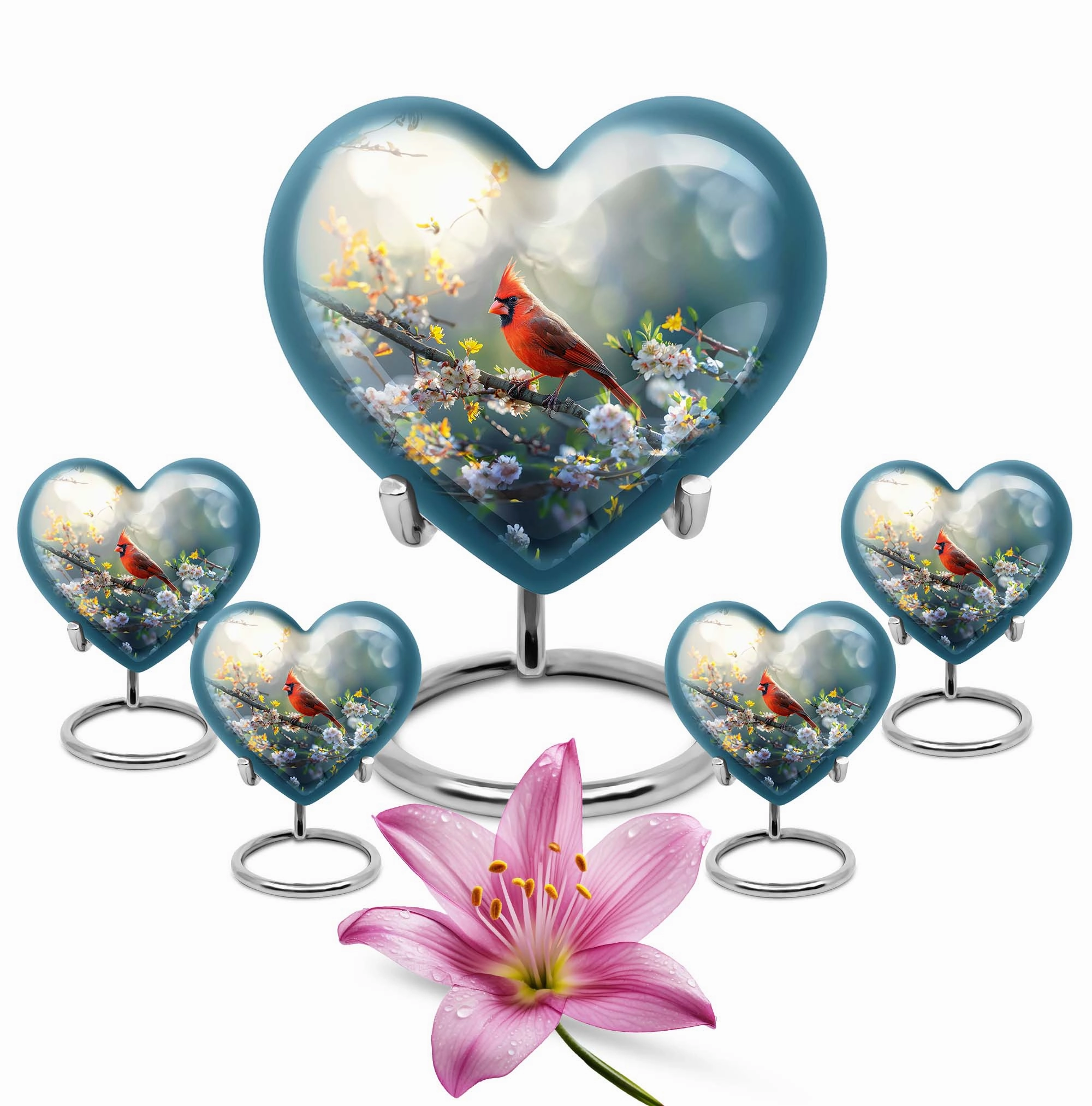 Cardinal Bird: Soul's Respite - The Timeless Memorial Urns for Adults