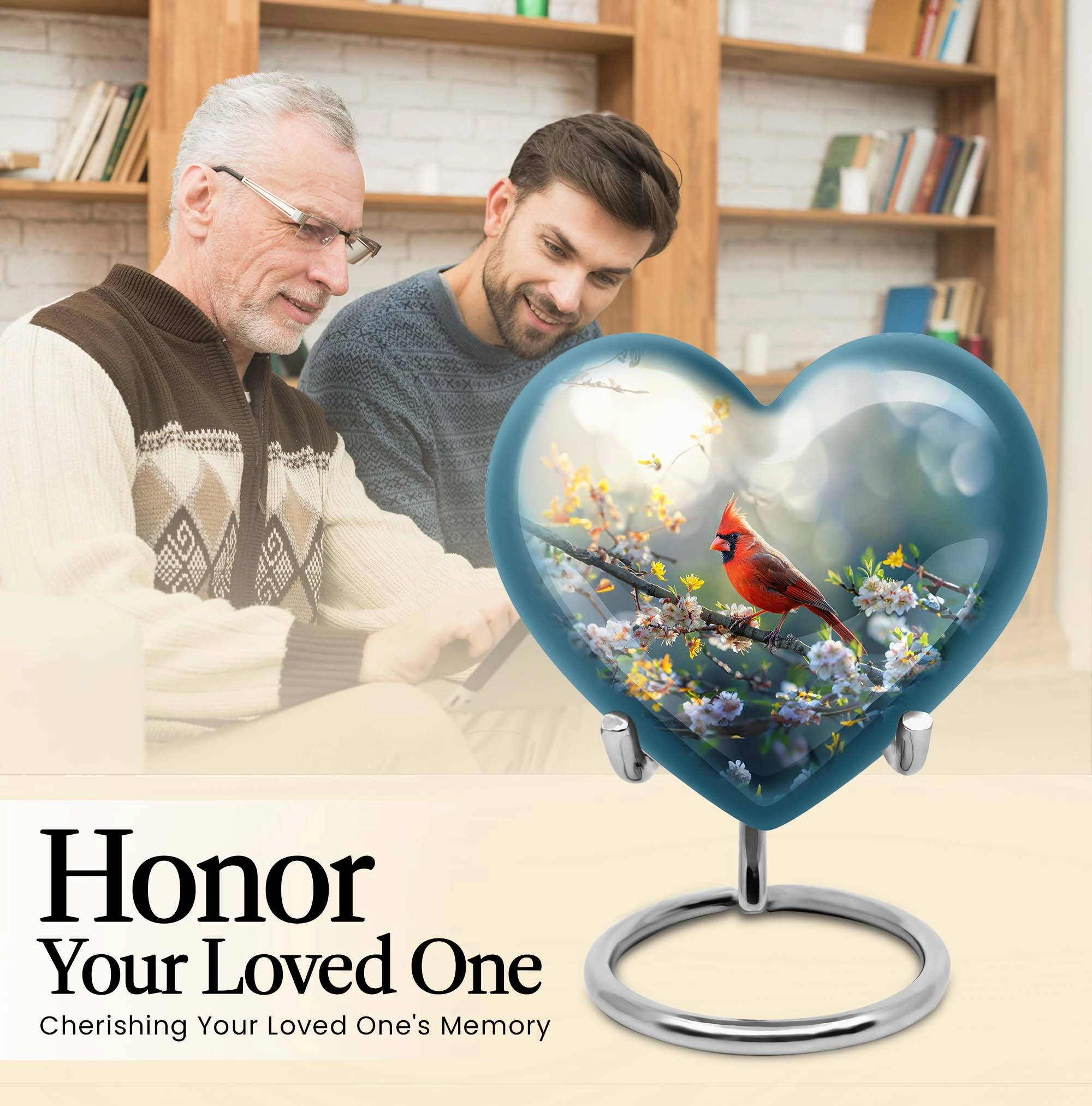 Cardinal Bird: Soul's Respite - The Timeless Memorial Urns for Adults
