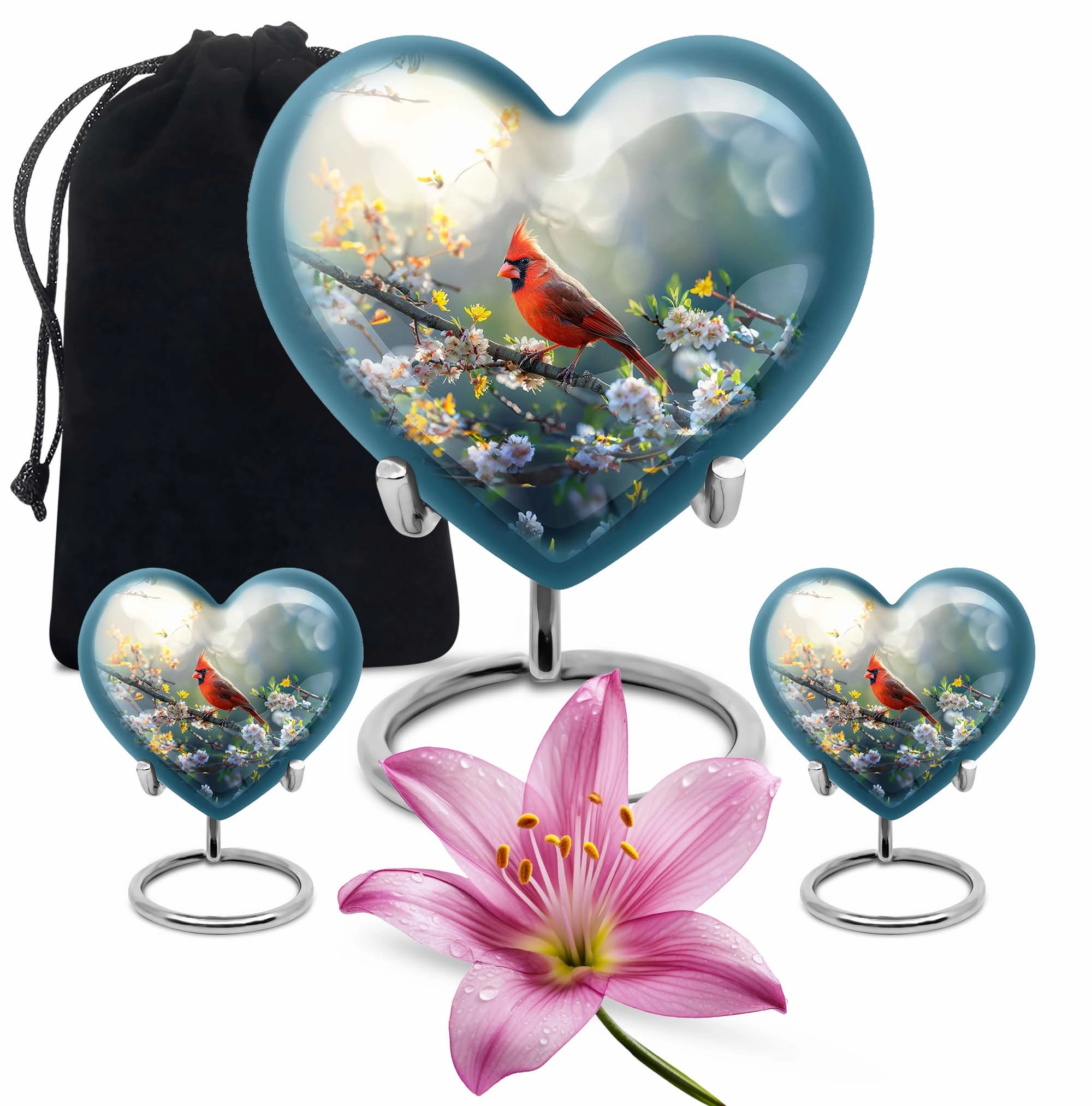 Cardinal Bird: Soul's Respite - The Timeless Memorial Urns for Adults