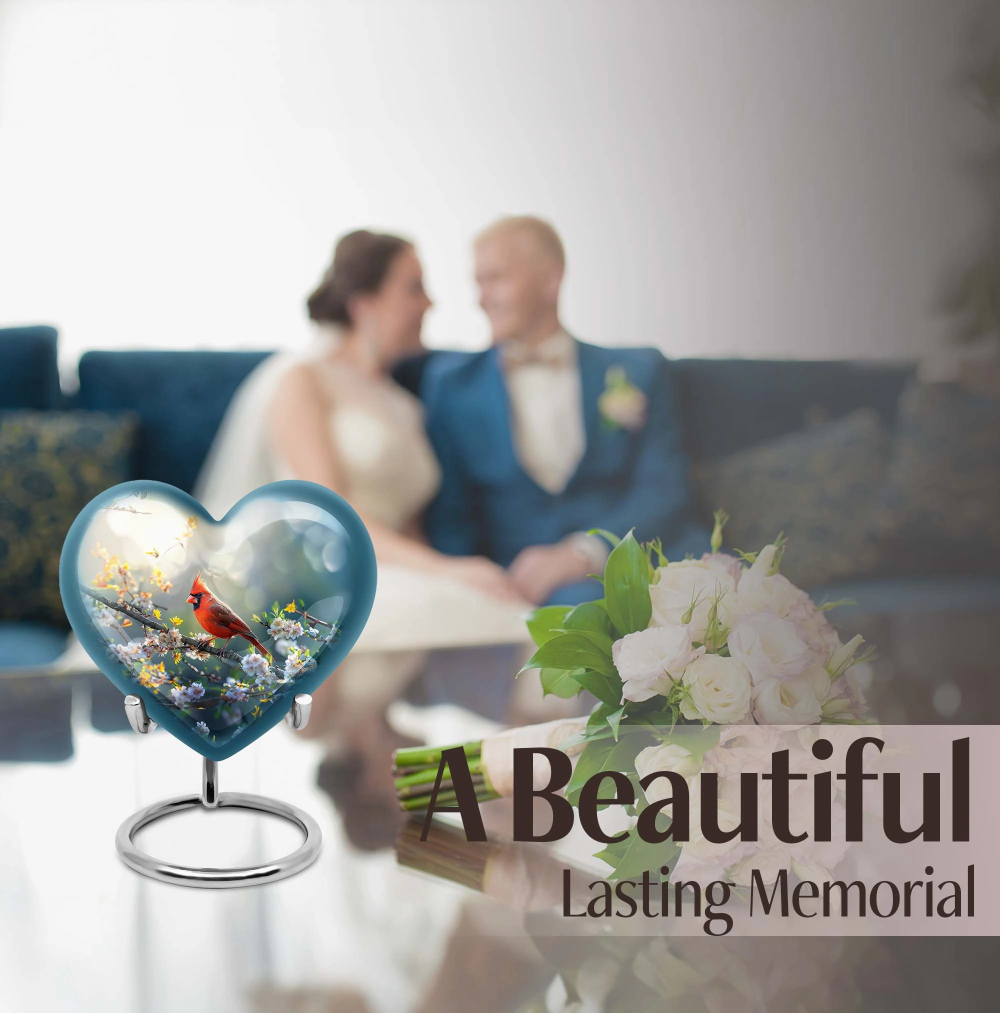 Cardinal Bird: Soul's Respite - The Timeless Memorial Urns for Adults