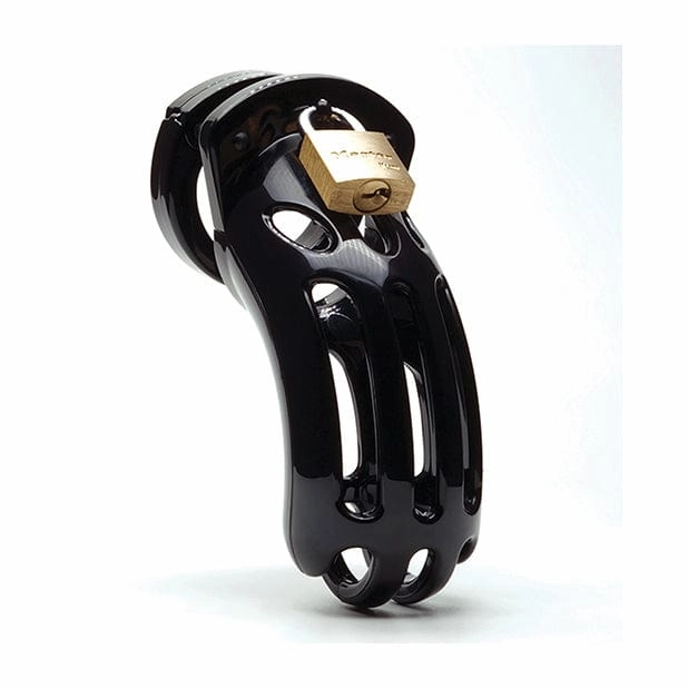 CBX - The Curve 3 3/4" Curved Cock Cage and Lock Chastity Set