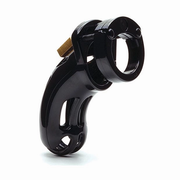 CBX - The Curve 3 3/4" Curved Cock Cage and Lock Chastity Set