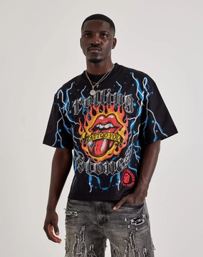 Central Mills Rolling Stones Tattoo You Cropped Tee