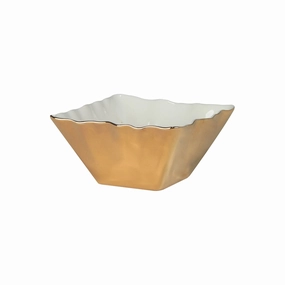 Certified International Gold Coast 4-Pc. Porcelain Fruit Bowl 31259SET4 - GOLD ONE SIZE