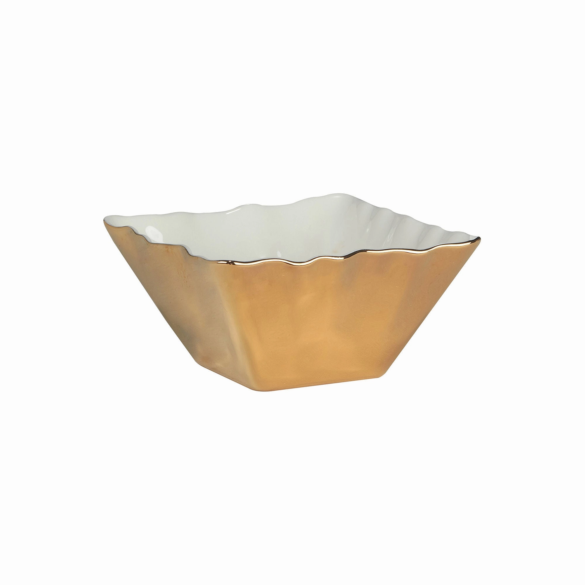 Certified International Gold Coast 4-Pc. Porcelain Fruit Bowl 31259SET4 - GOLD ONE SIZE