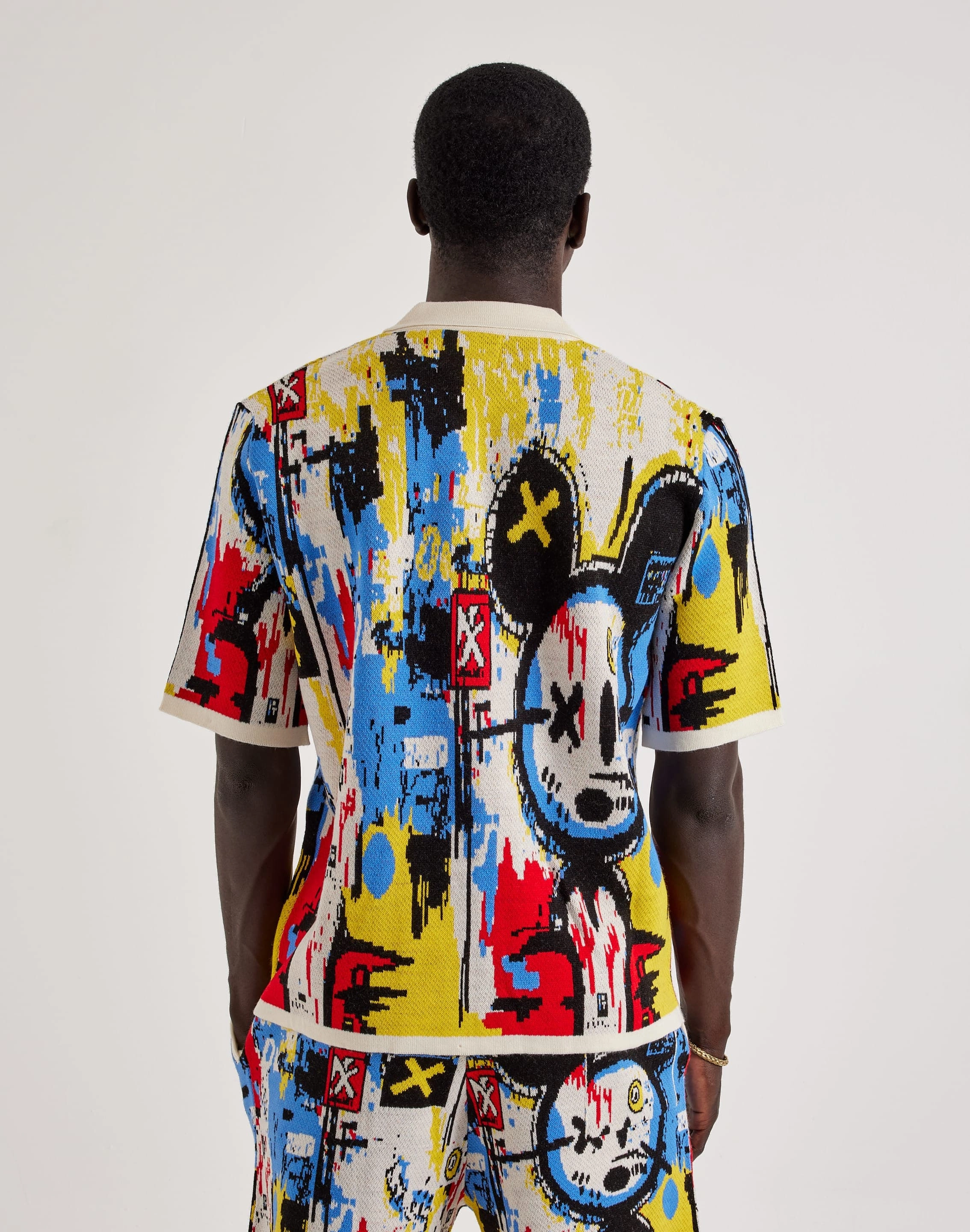 Chapter By Kohli Art Knit Button Shirt