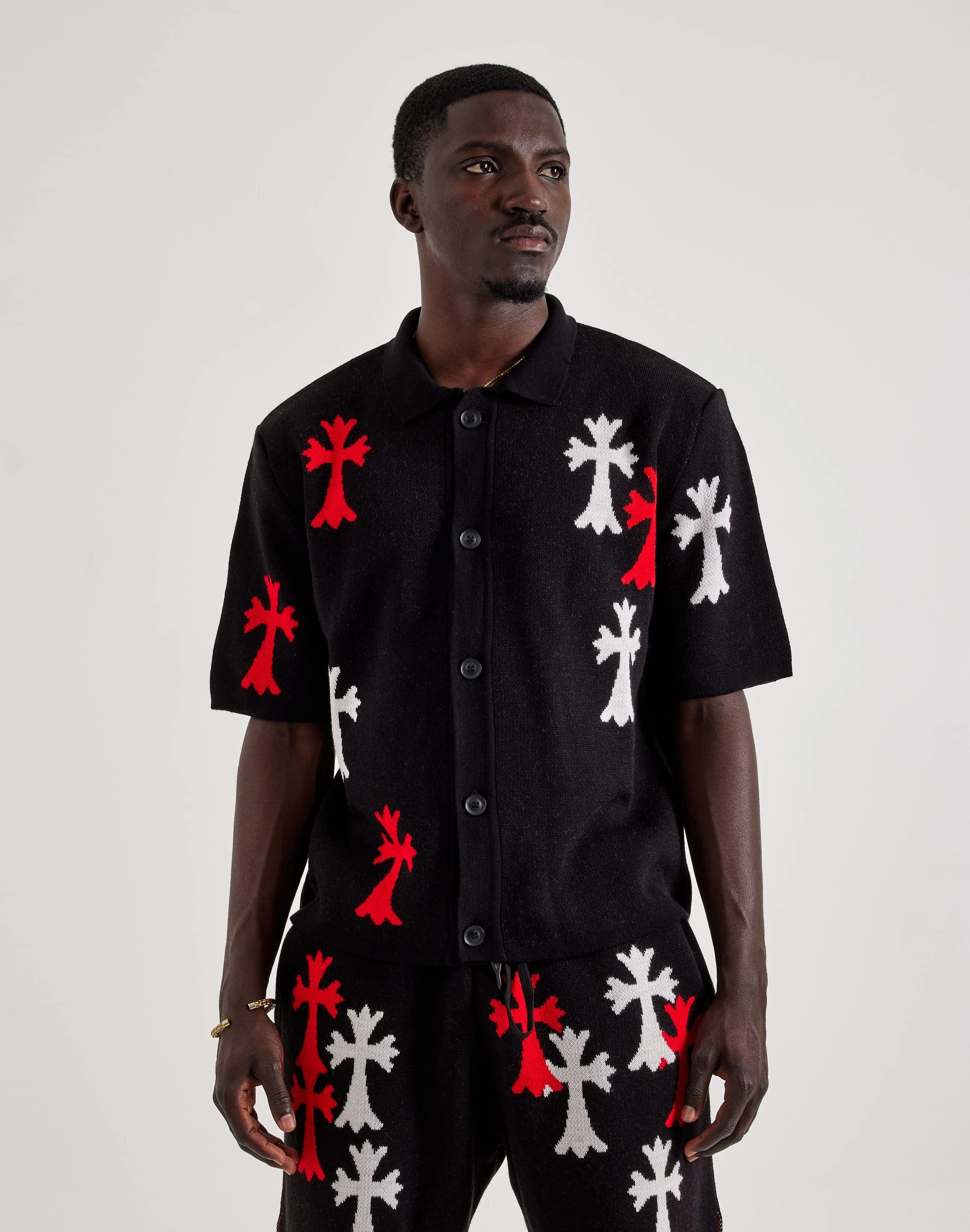 Chapter By Kohli Cross Knit Button Shirt