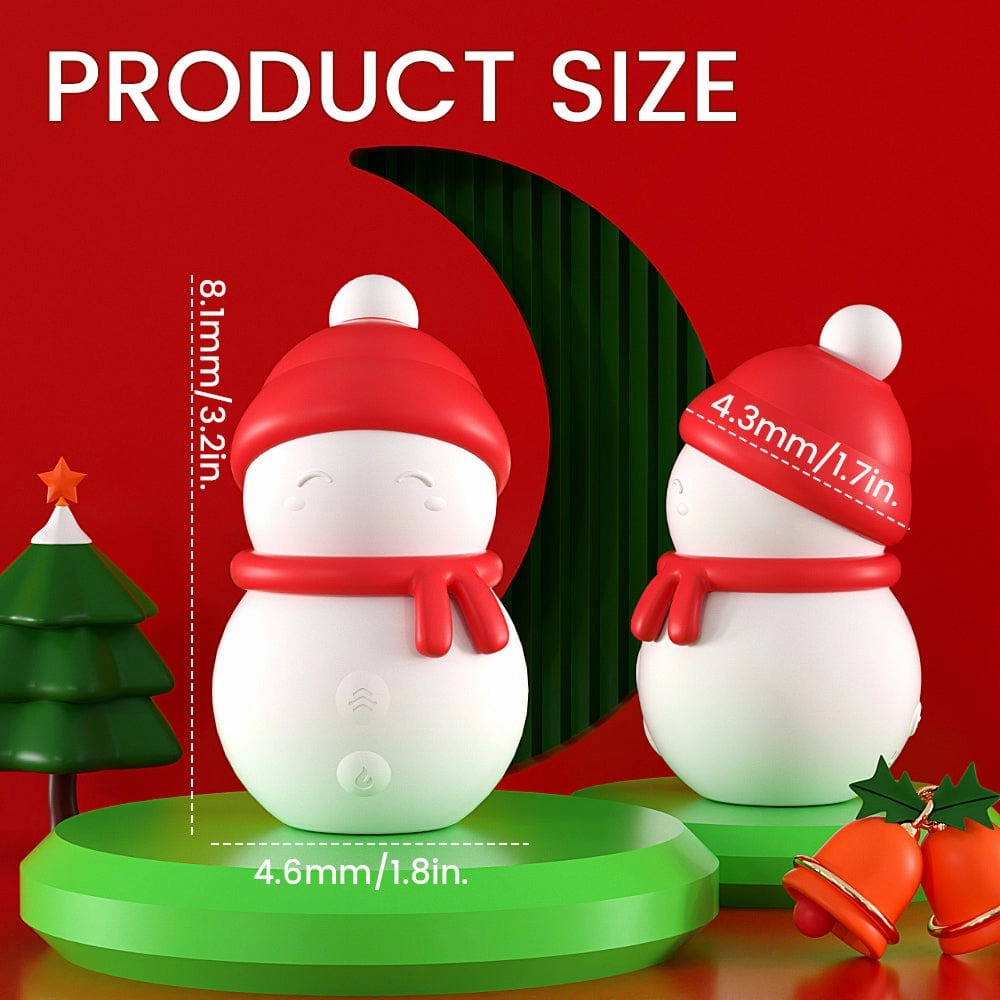 Christmas Snowman Sexual Stimulator 3 Speed And 2 Frequency Vibration Modes Semen Locking Functions