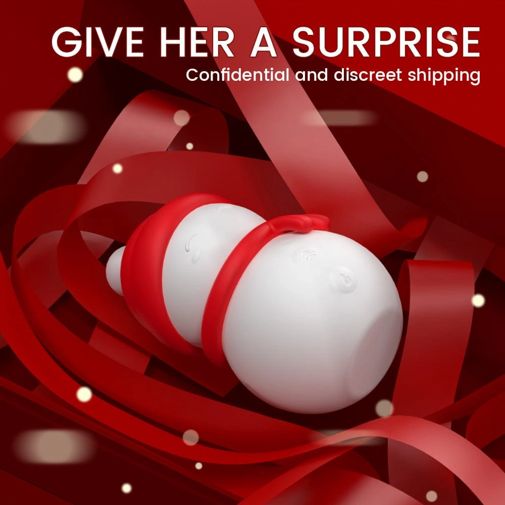 Christmas Snowman Sexual Stimulator 3 Speed And 2 Frequency Vibration Modes Semen Locking Functions