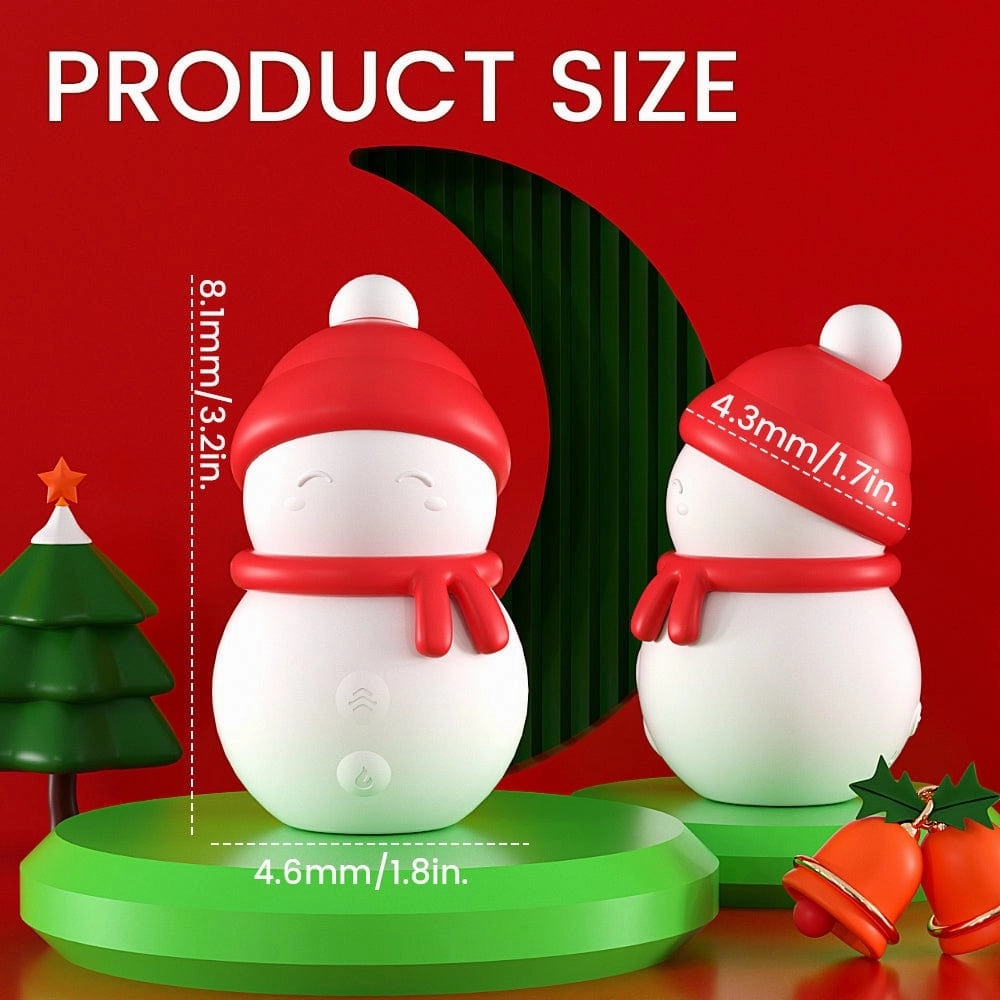 Christmas Snowman Sexual Stimulator 3 Speed And 2 Frequency Vibration Modes Semen Locking Functions