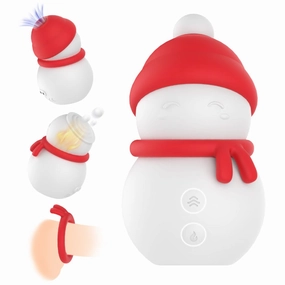 Christmas Snowman Sexual Stimulator 3 Speed And 2 Frequency Vibration Modes Semen Locking Functions