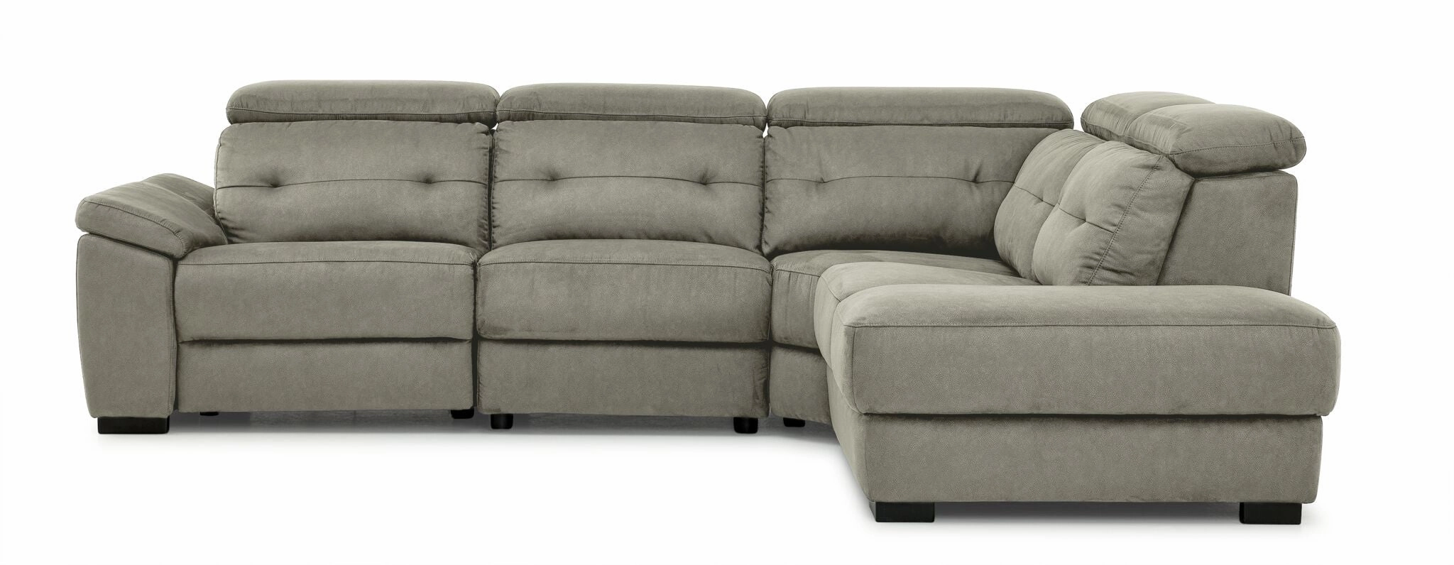 Colorado 4-Piece Power Reclining Sectional with Right-Facing Chaise - Silver
