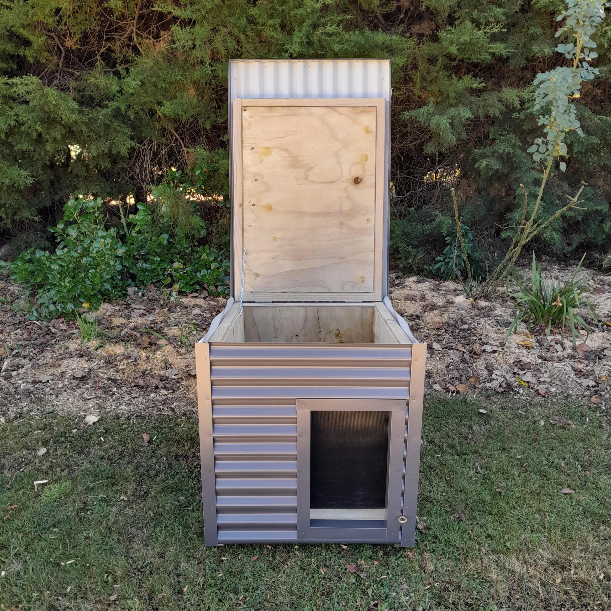 Coloursteel Single Kennel Lined