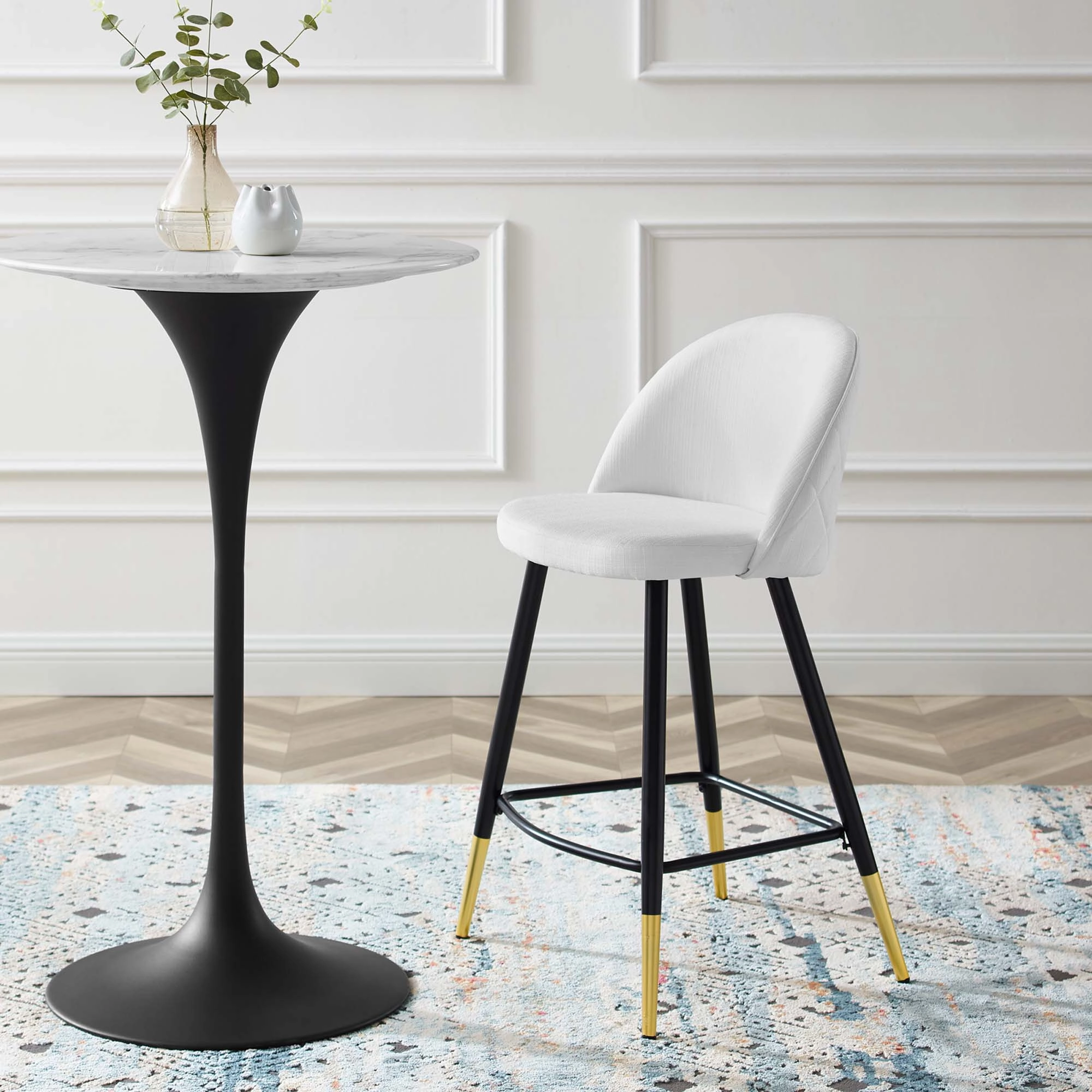Cordial Fabric Counter Stools - Set of 2 by Modway