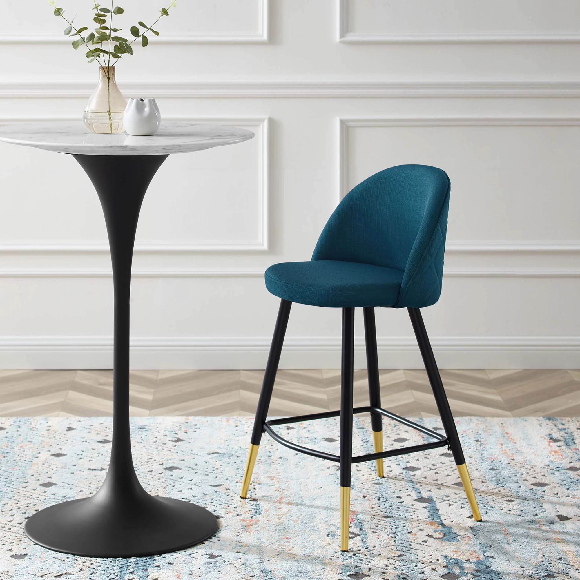 Cordial Fabric Counter Stools - Set of 2 by Modway