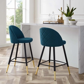 Cordial Fabric Counter Stools - Set of 2 by Modway