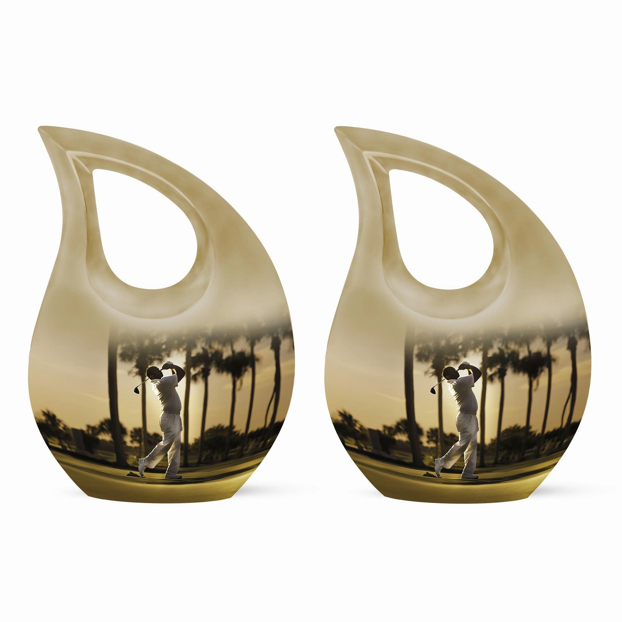 Cross Drop Golf Cremation Urn: An Admiring Memorial Tribute