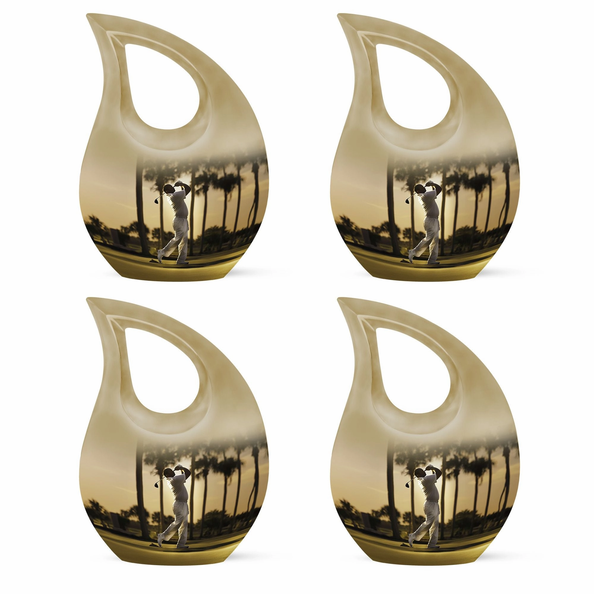 Cross Drop Golf Cremation Urn: An Admiring Memorial Tribute