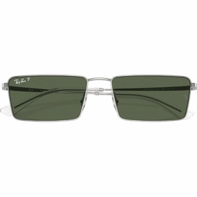 Emy Bio-Based - Polished Silver/Dark Green