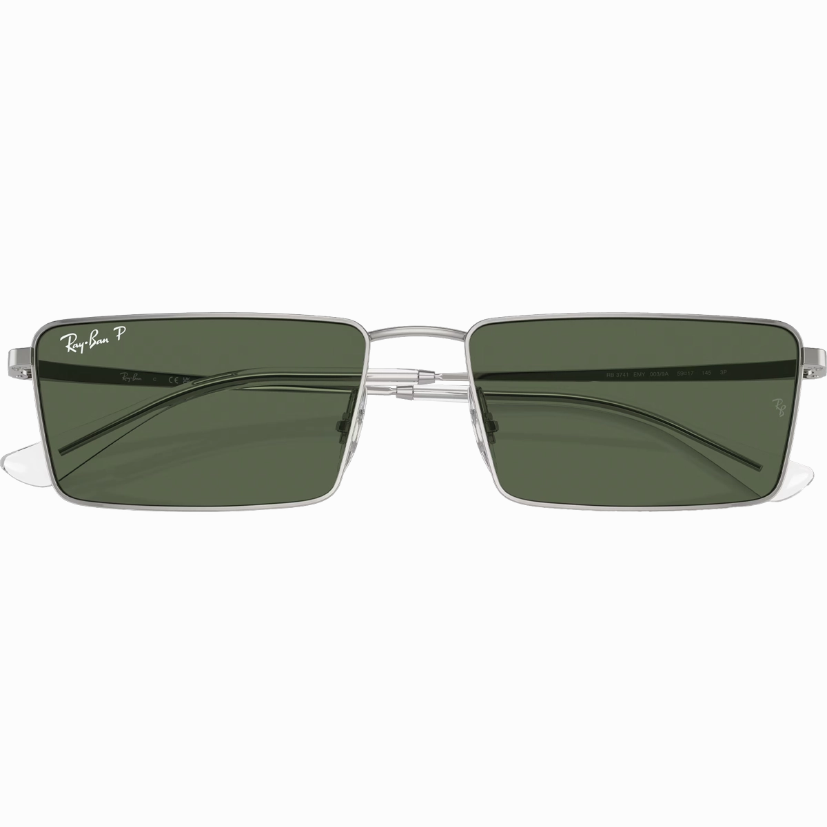 Emy Bio-Based - Polished Silver/Dark Green