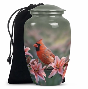 Eternity's Nest Cardinal Bird Medium Cremation Tribute