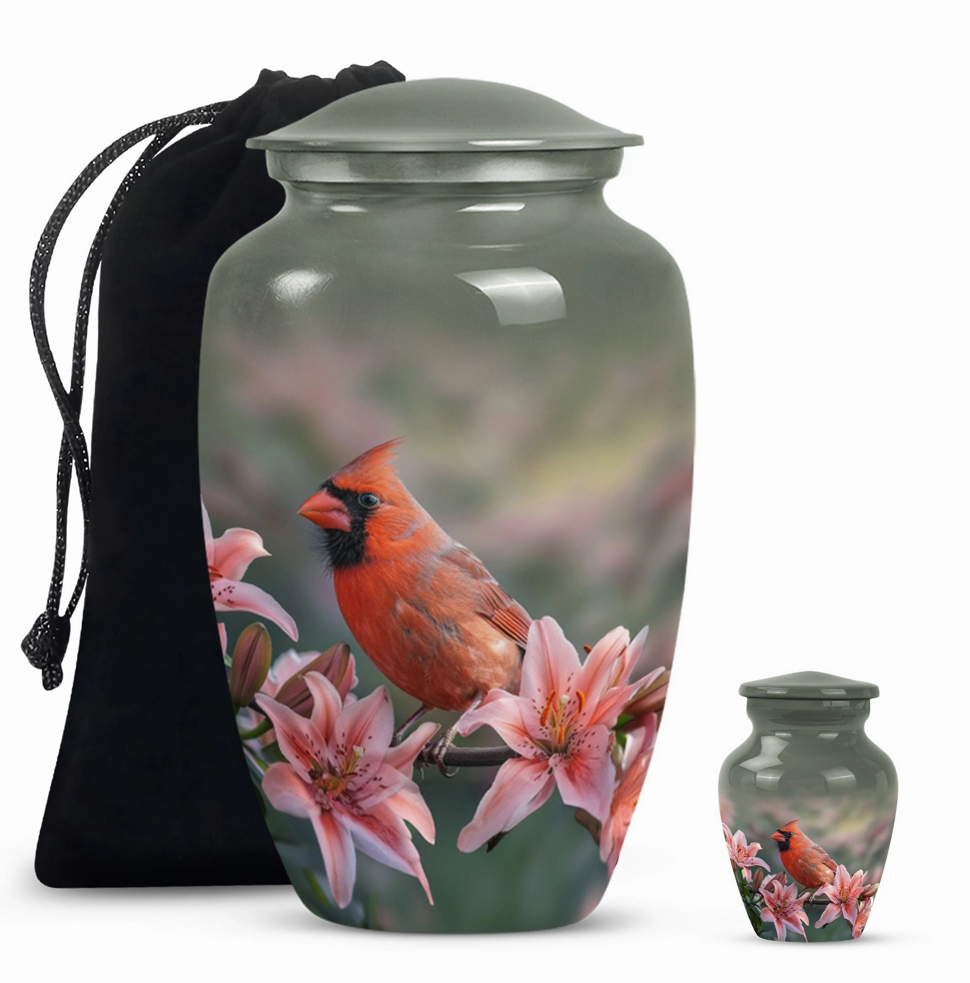 Eternity's Nest Cardinal Bird Medium Cremation Tribute