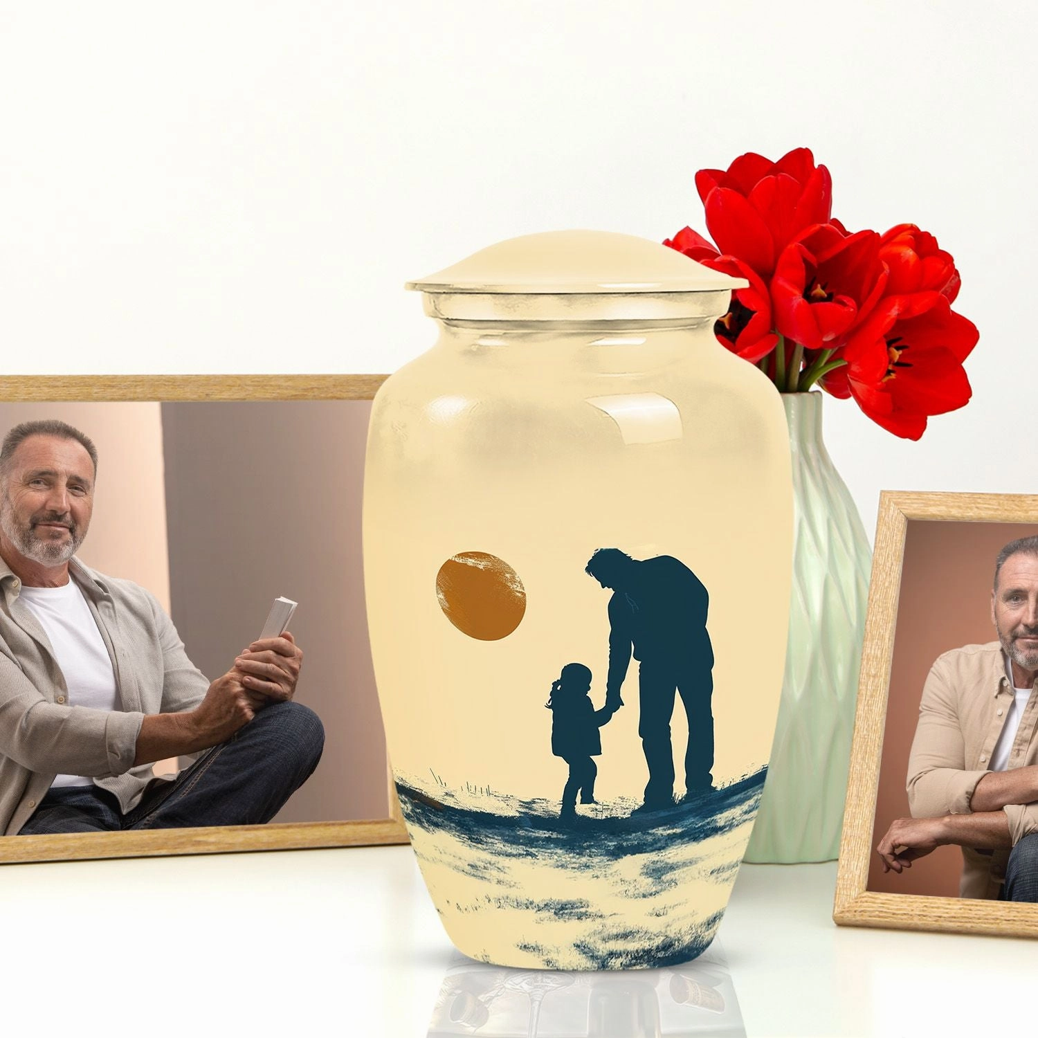Father Son Fishing Voyage - Commemorative Cremation Urn