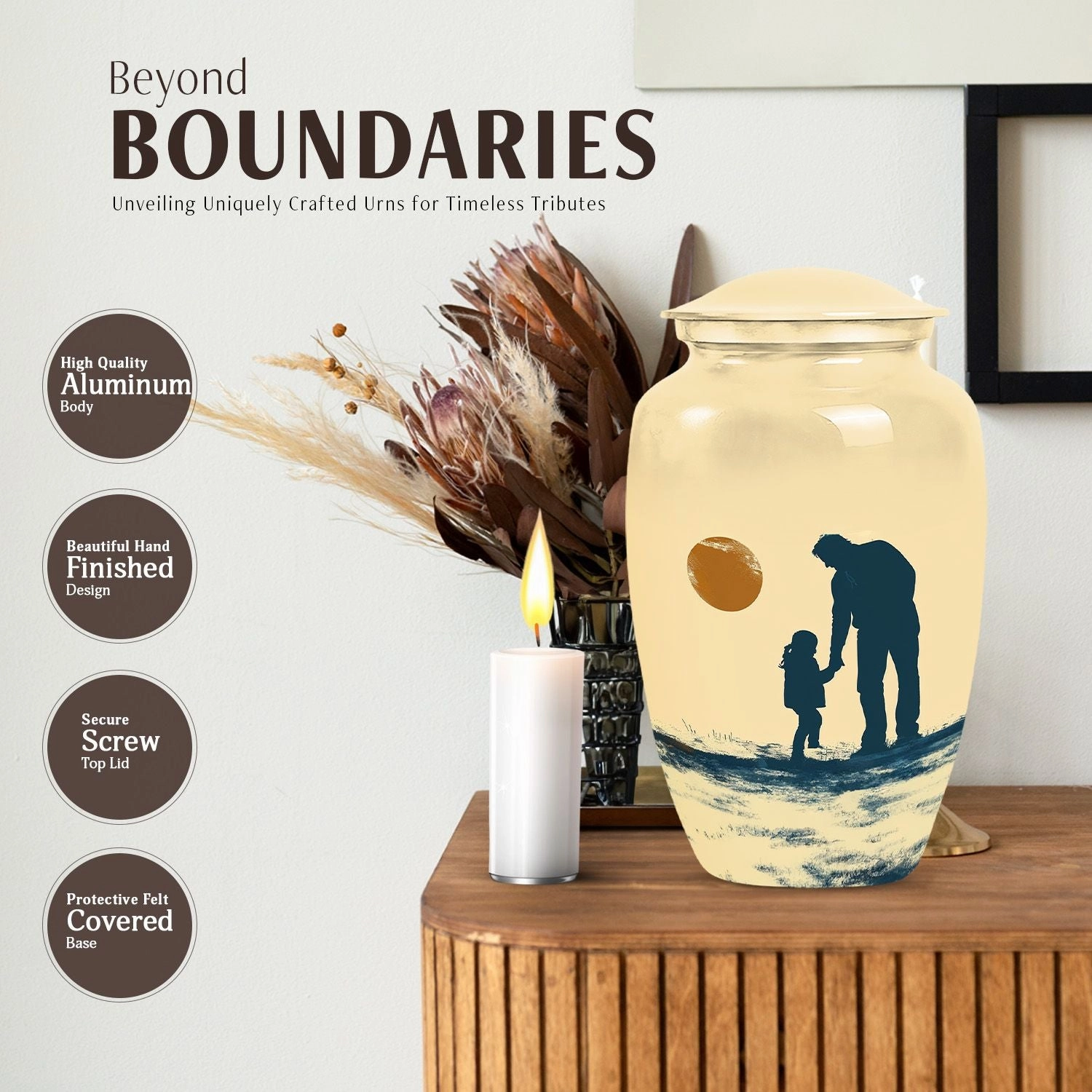 Father Son Fishing Voyage - Commemorative Cremation Urn