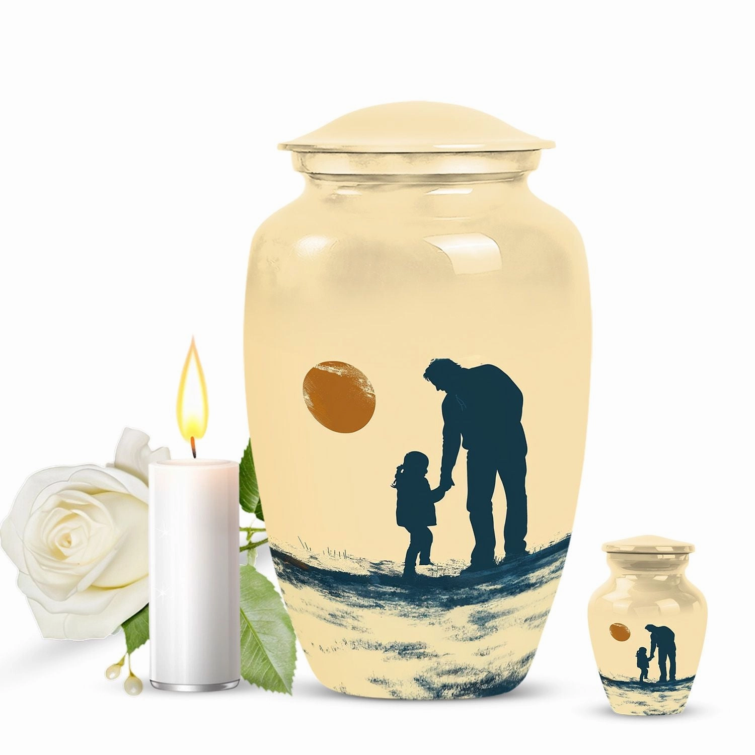 Father Son Fishing Voyage - Commemorative Cremation Urn