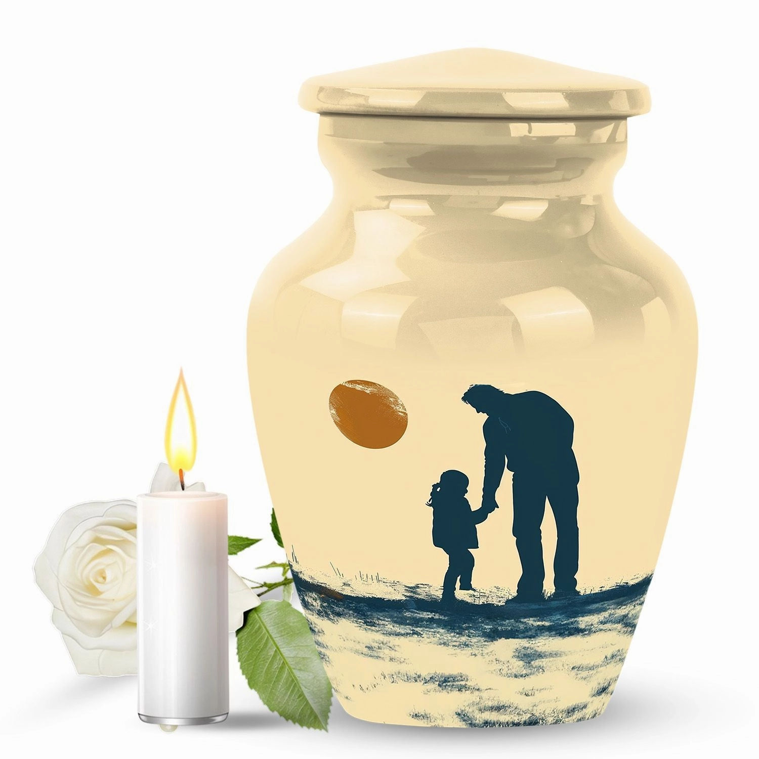 Father Son Fishing Voyage - Commemorative Cremation Urn