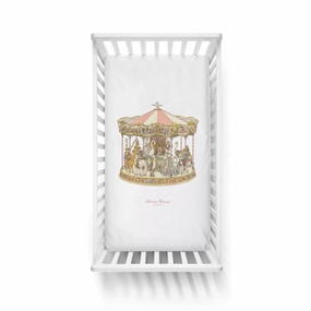 Fitted Sheet Satin - Carousel Pink