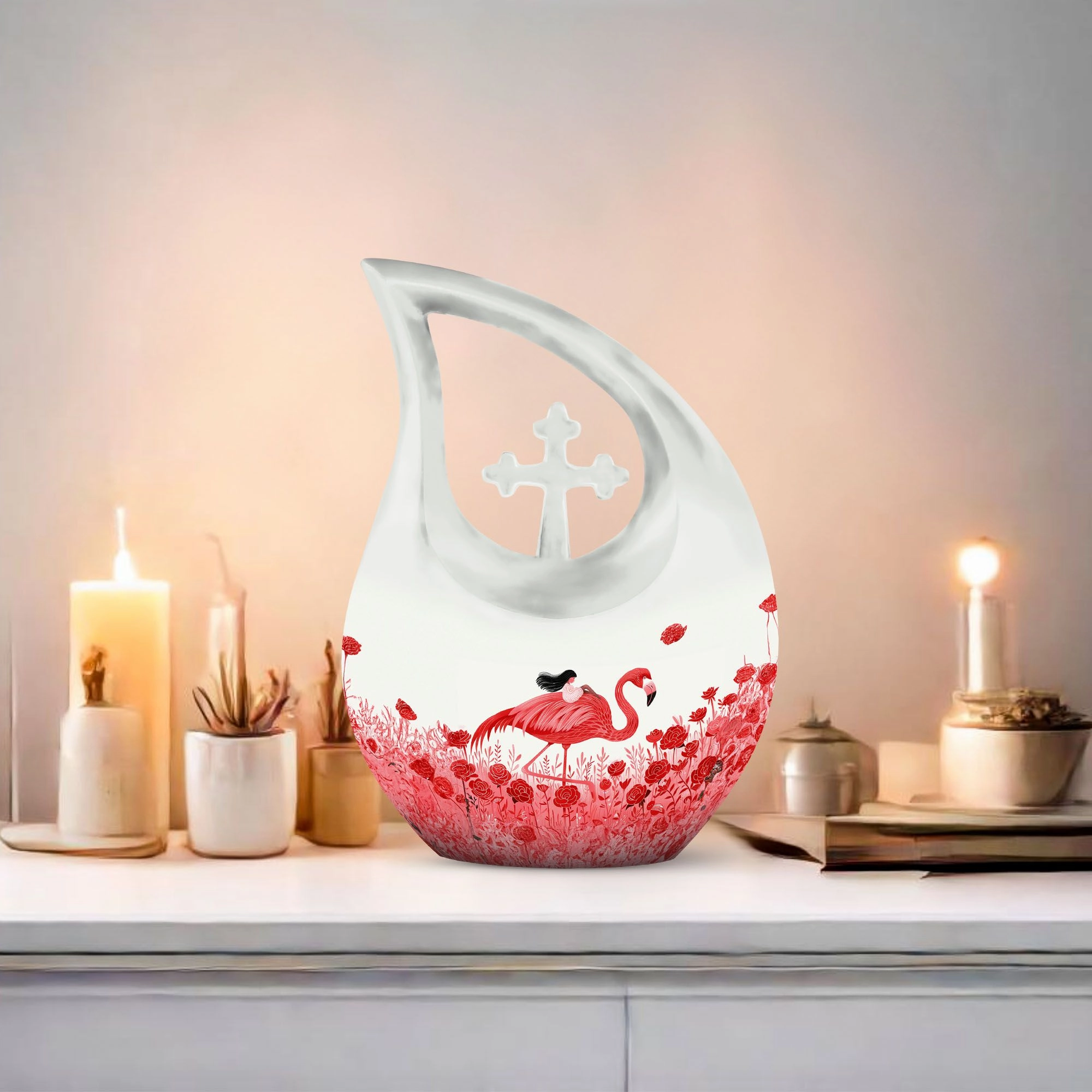 Flamingo Urn : keepsake urns for human ashes