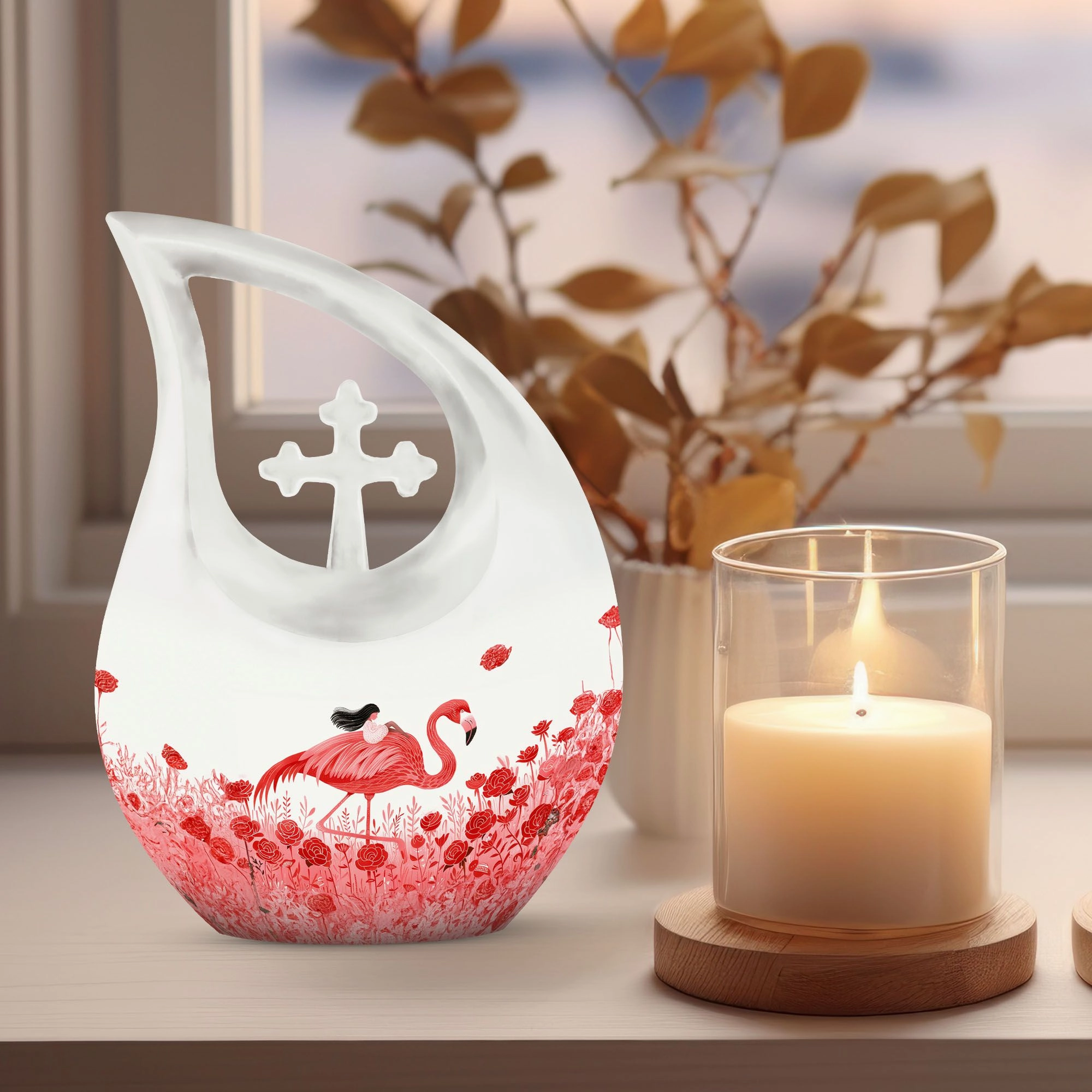 Flamingo Urn : keepsake urns for human ashes