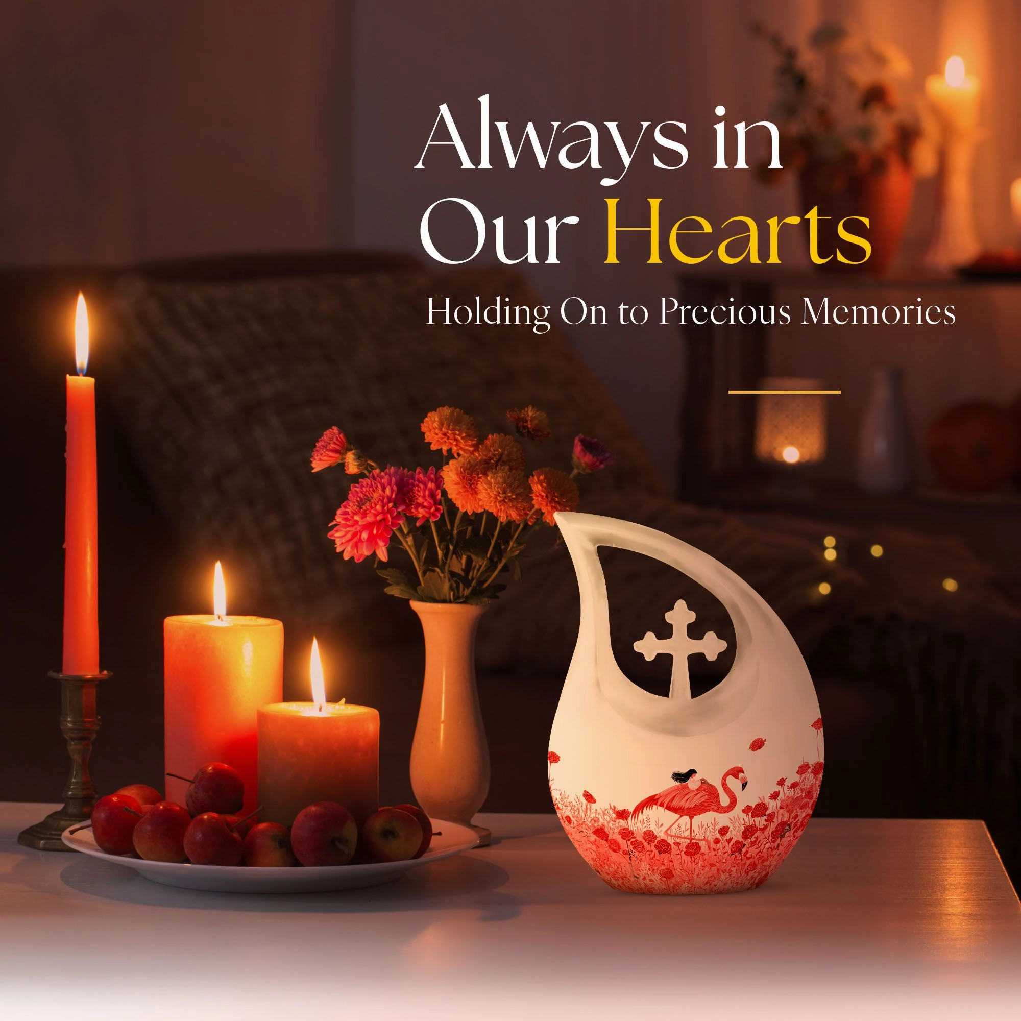 Flamingo Urn : keepsake urns for human ashes