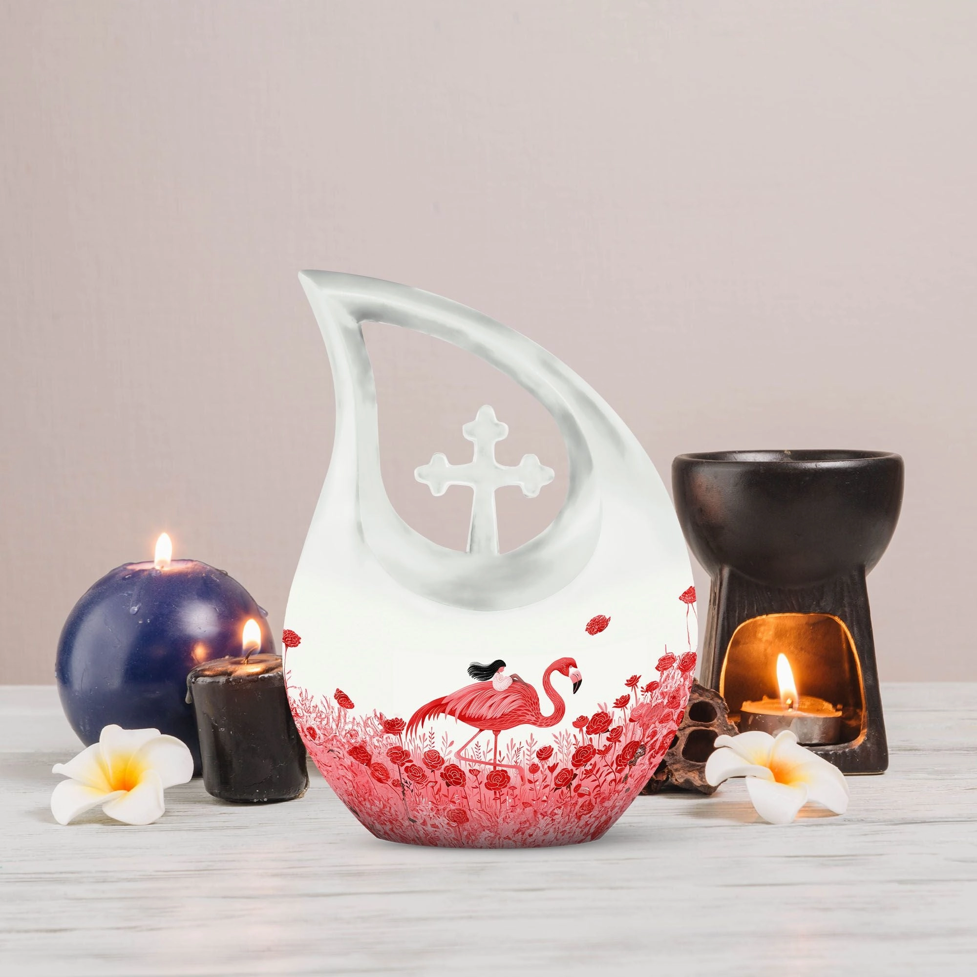 Flamingo Urn : keepsake urns for human ashes