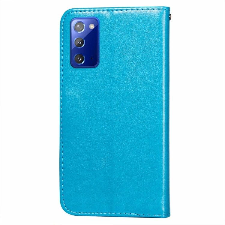 For Samsung  Galaxy Note20 Flower Vine Embossing Pattern Horizontal Flip Leather Case with Card
