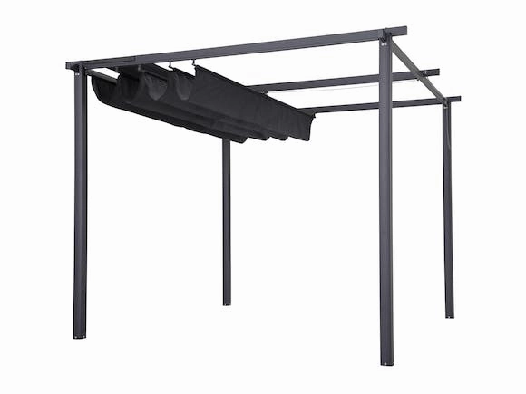 Freestanding Pergola with Retractable Canopy 3m x 4m