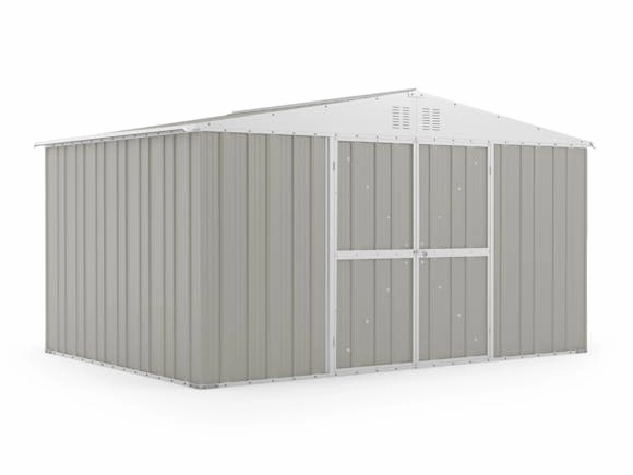 Garden Shed 3.83m x 2.69m x 2.17m Sandstone Grey