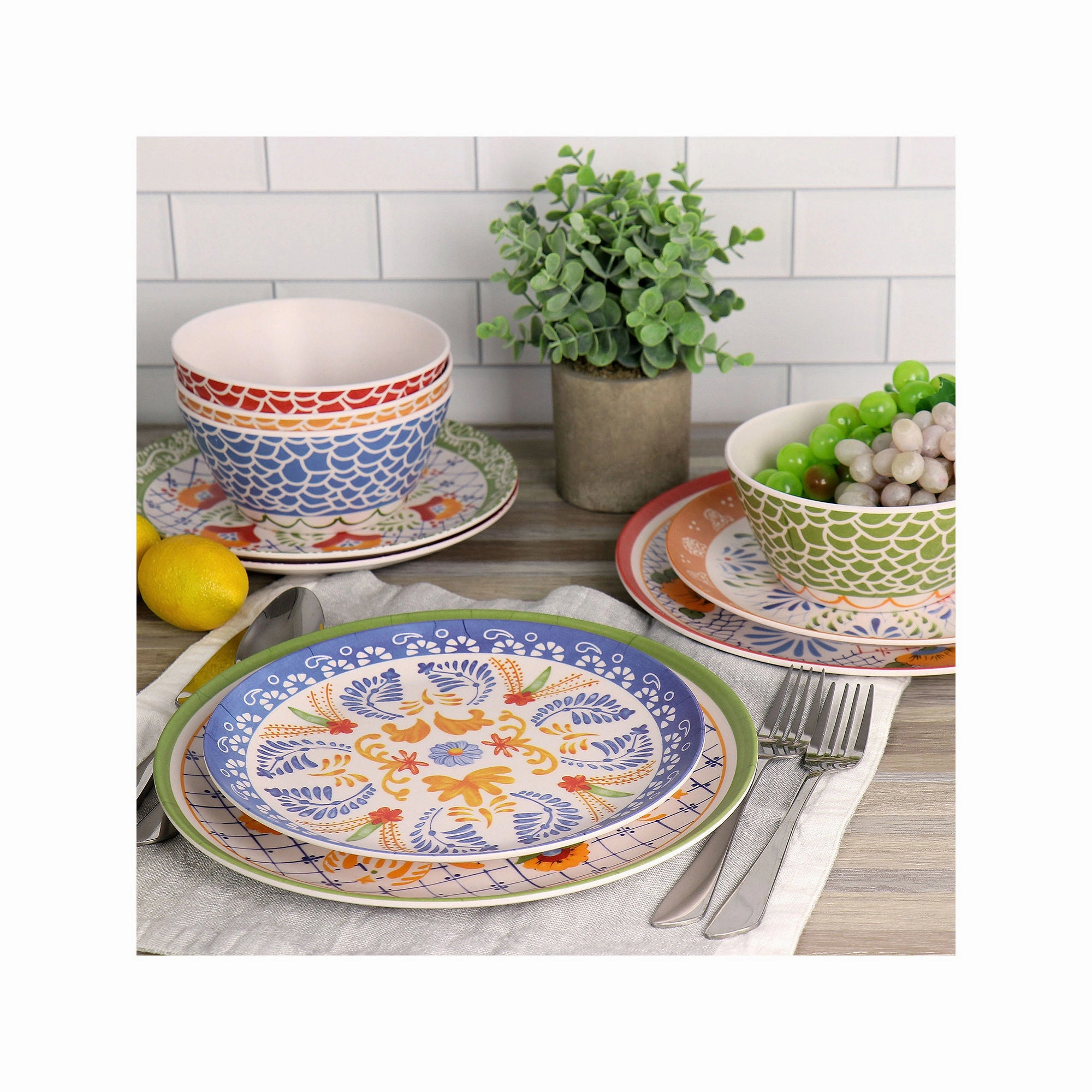 Gibson 12-Pc. Dinnerware Set 975119211M - MULTI ONE SIZE