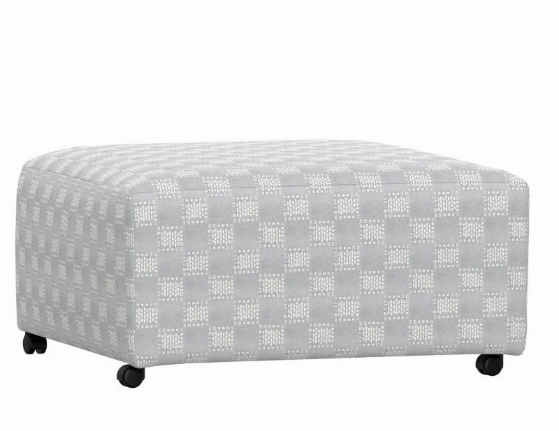 Gobig Bluegrey Square Ottoman