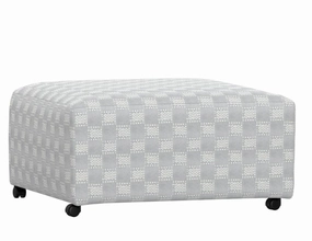 Gobig Bluegrey Square Ottoman