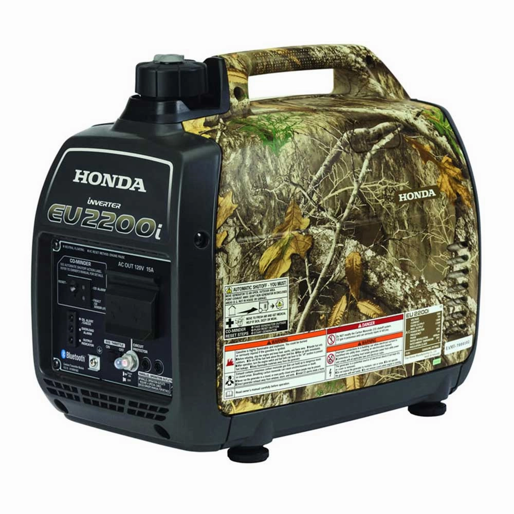 Honda EU2200i 2,200 Watt Realtree Camo Gas Powered Portable Inverter Generator w/ CO-Minder